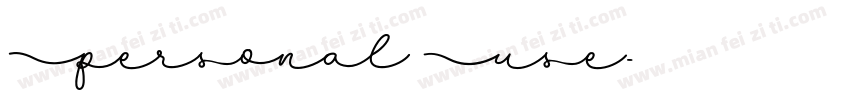 Personal Use字体转换